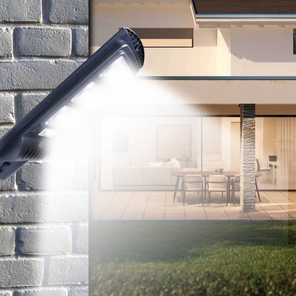 Lampione a ricarica solare 809002 telecomando e...