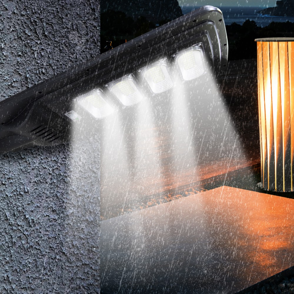 Lampione a ricarica solare 000107 telecomando e...