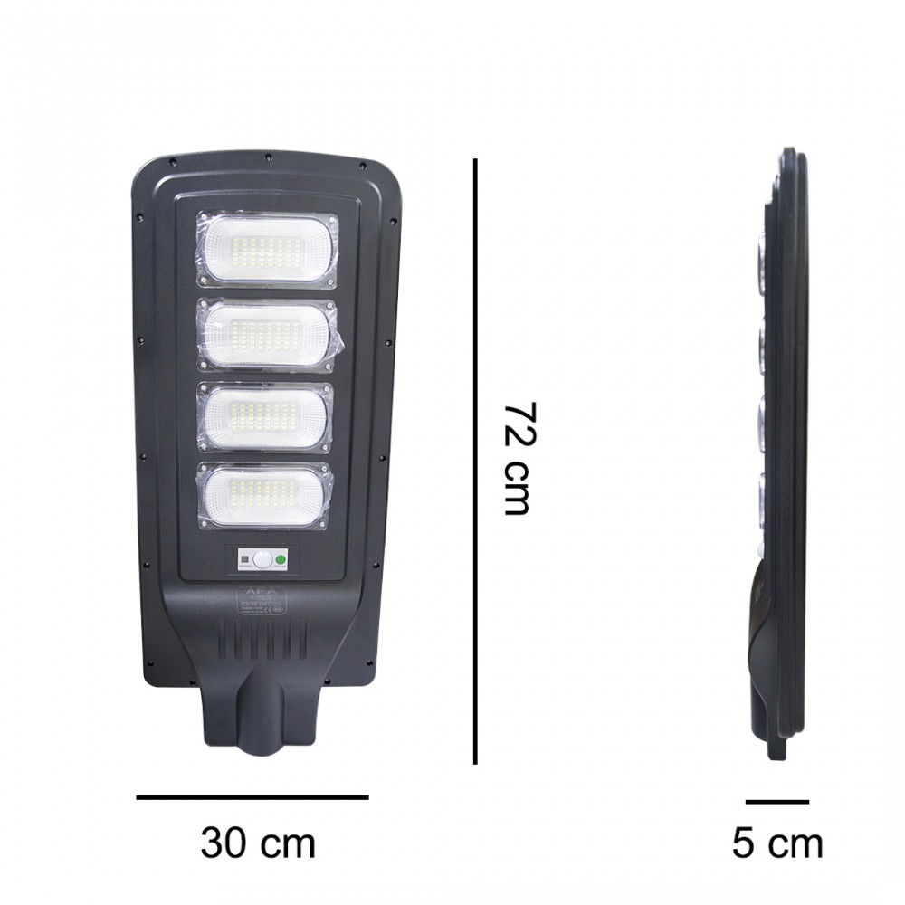 Lampione a ricarica solare 000107 telecomando e...