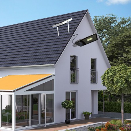 Lampione stradale led smd a ricarica solare 000114 con telecomando 60W e staffa