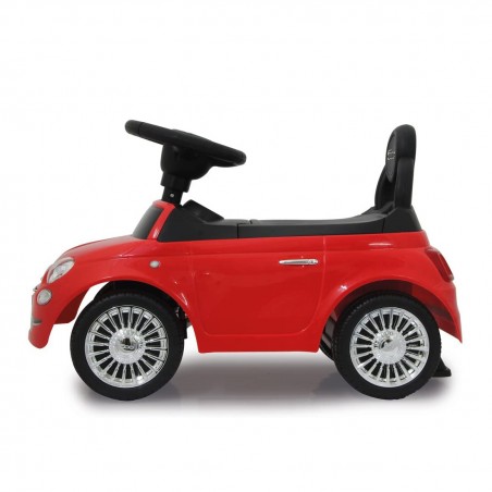 Auto giocattolo bambini fiat 500 cavalcabile bassa R7059 con vano 58x28x38 cm