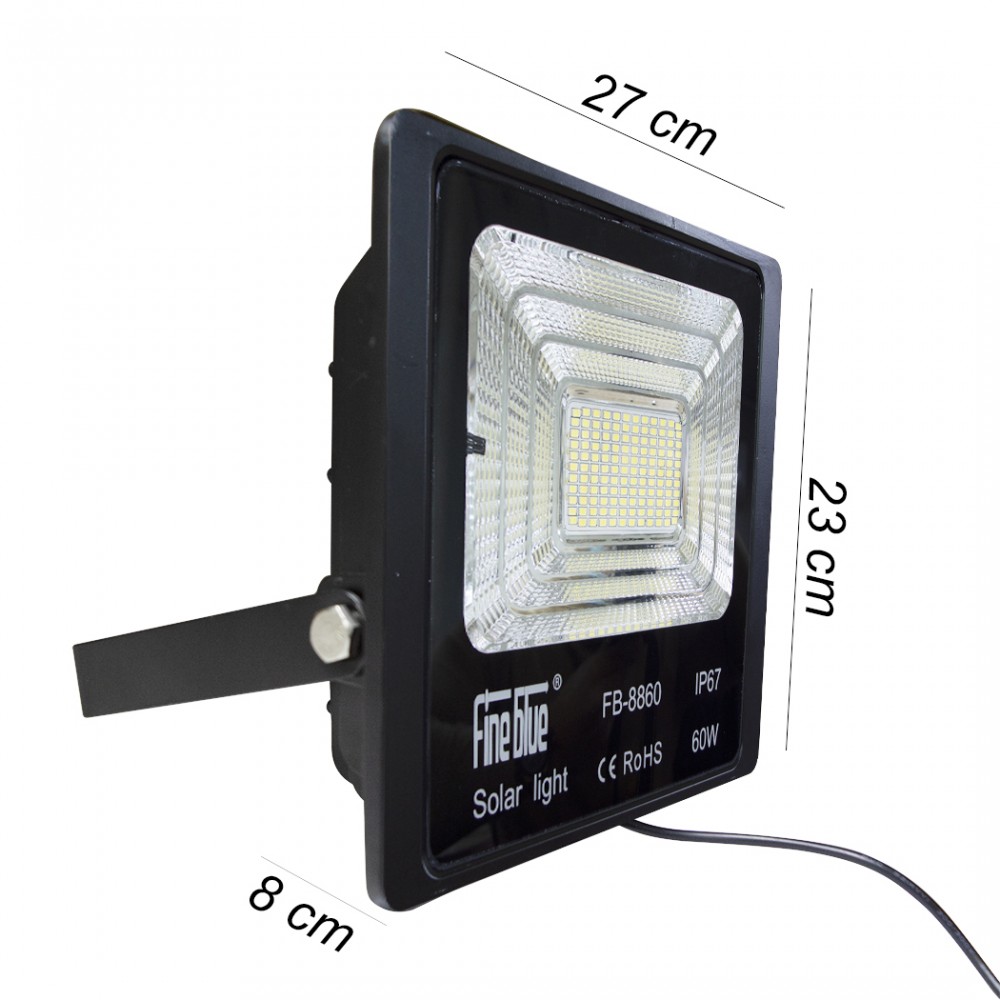 Faro led con ricarica solare 60W impermeabile...