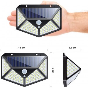 2 pz Lampada a ricarica solare 641006 sensore movimento... 2