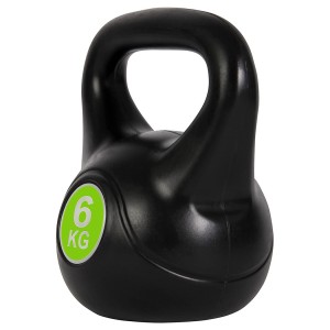 Kettlebell fitness da 6kg in pvc 186953 con sabbia e... 2