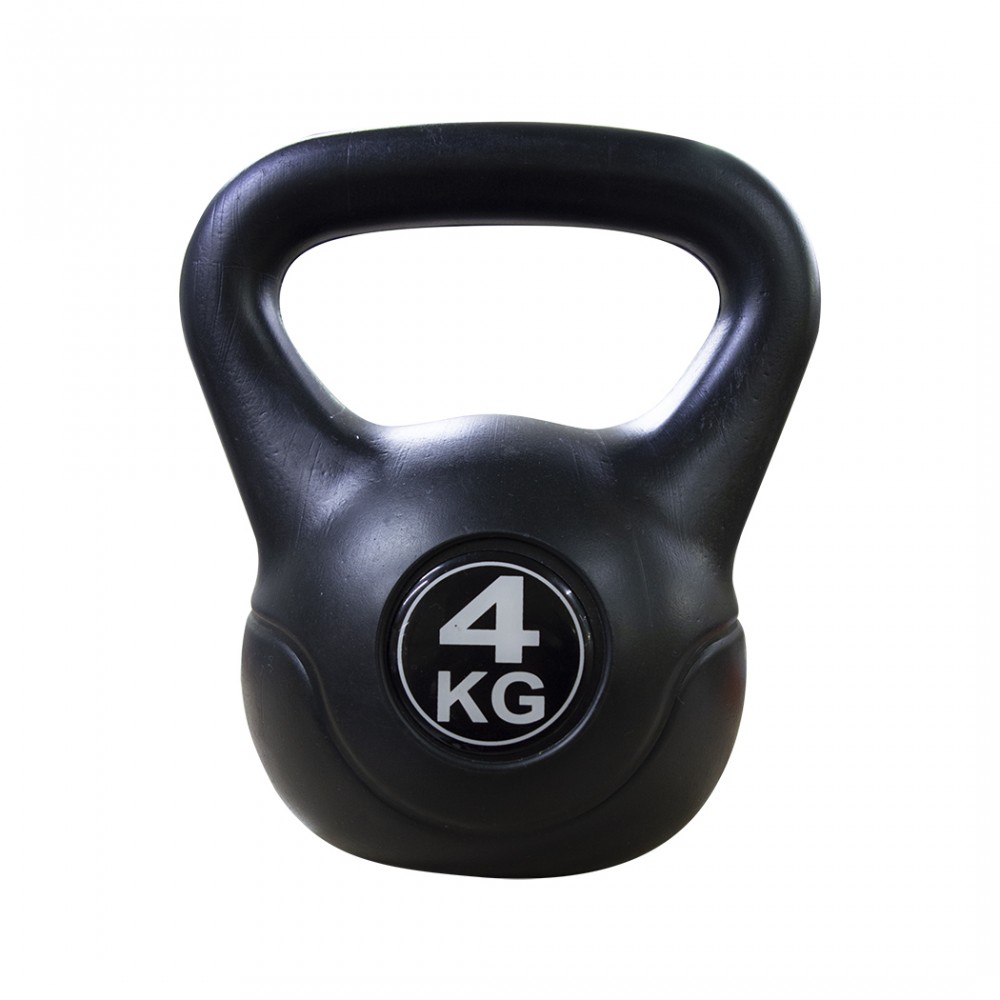 Kettlebell Fitness da 4kg in PVC 186946 con Sabbia e Maniglia Anti Sfregamento