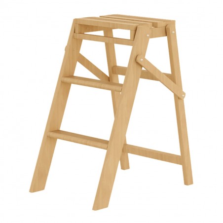 Scaletto 3 gradini art 110 scala in legno 40x59x63 cm fino a 150 Kg richiudibile