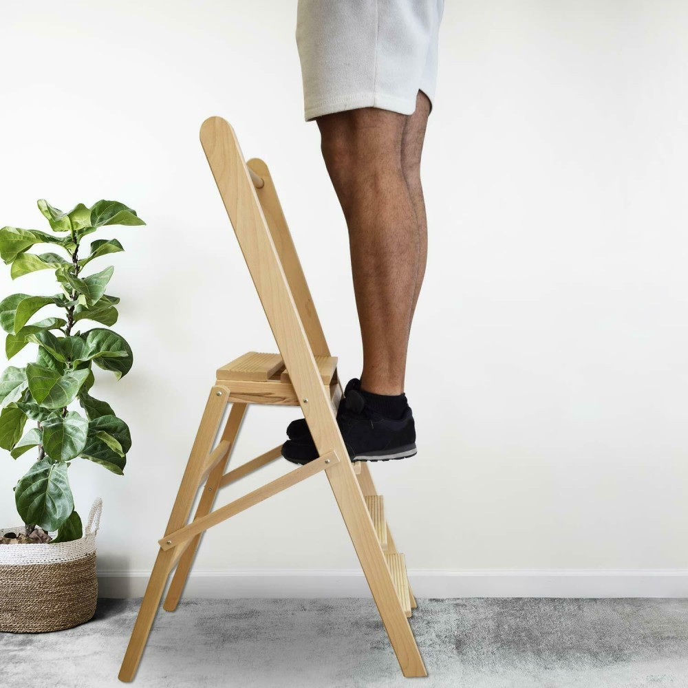 Scala Retrattile Fantozzi In Acciaio - Pantografo 90x70x276/300 Cm, Portata 160 Kg, Made In Italy - Foto 9