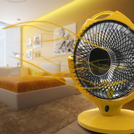 Stufa al carbonio a parabola 600W Zenith 383004 diametro 30cm basso consumo