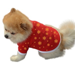 Vestito natalizio 6097V2 stampa GOCCE DI NEVE animali... 2