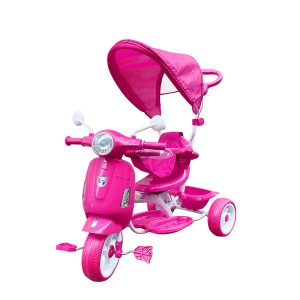 Triciclo a spinta bambini LT916 doppio freno e sediolino... 2