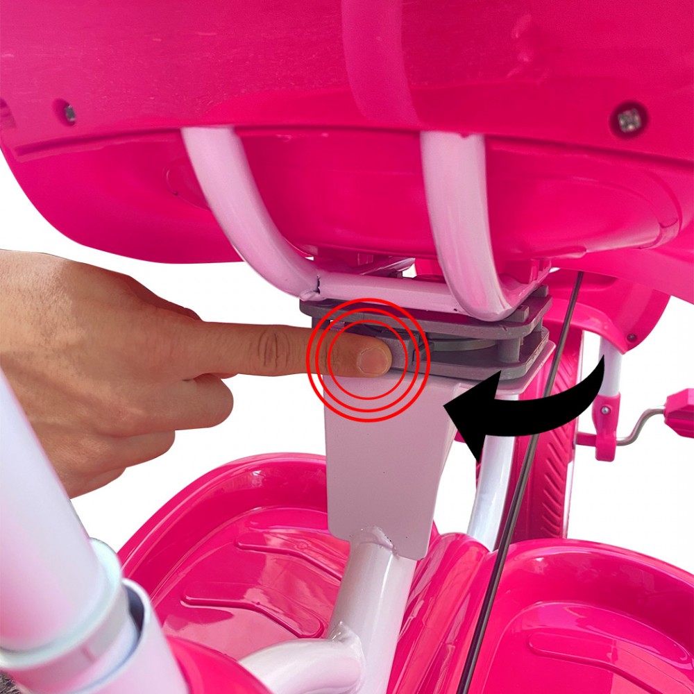 Triciclo a spinta bambini LT916 doppio freno e...