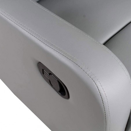 Poltrona reclinabile relax manuale SAMOA WD poggiapiedi estraibile in ecopelle