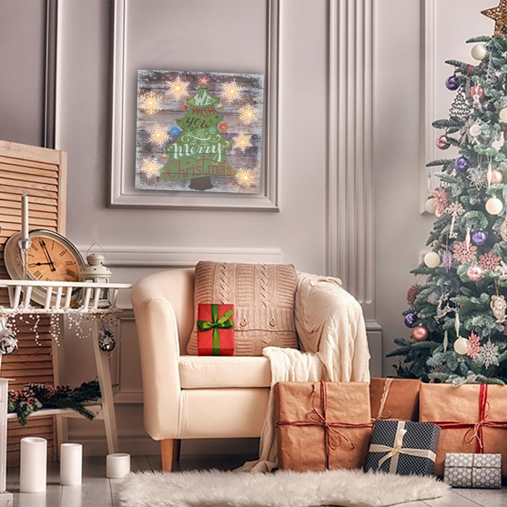 Quadro natalizio ALBERO CLASSIC 782312 con luci...