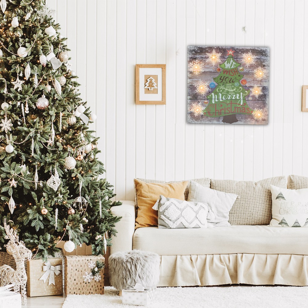 Quadro natalizio ALBERO CLASSIC 782312 con luci...