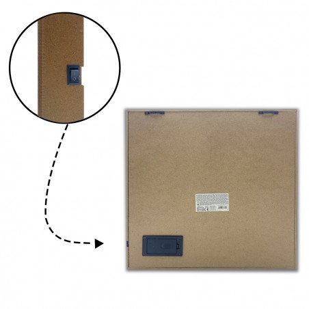 Quadro natalizio ALBERO CLASSIC 782312 con luci 35x35x4 cm decorazioni di Natale