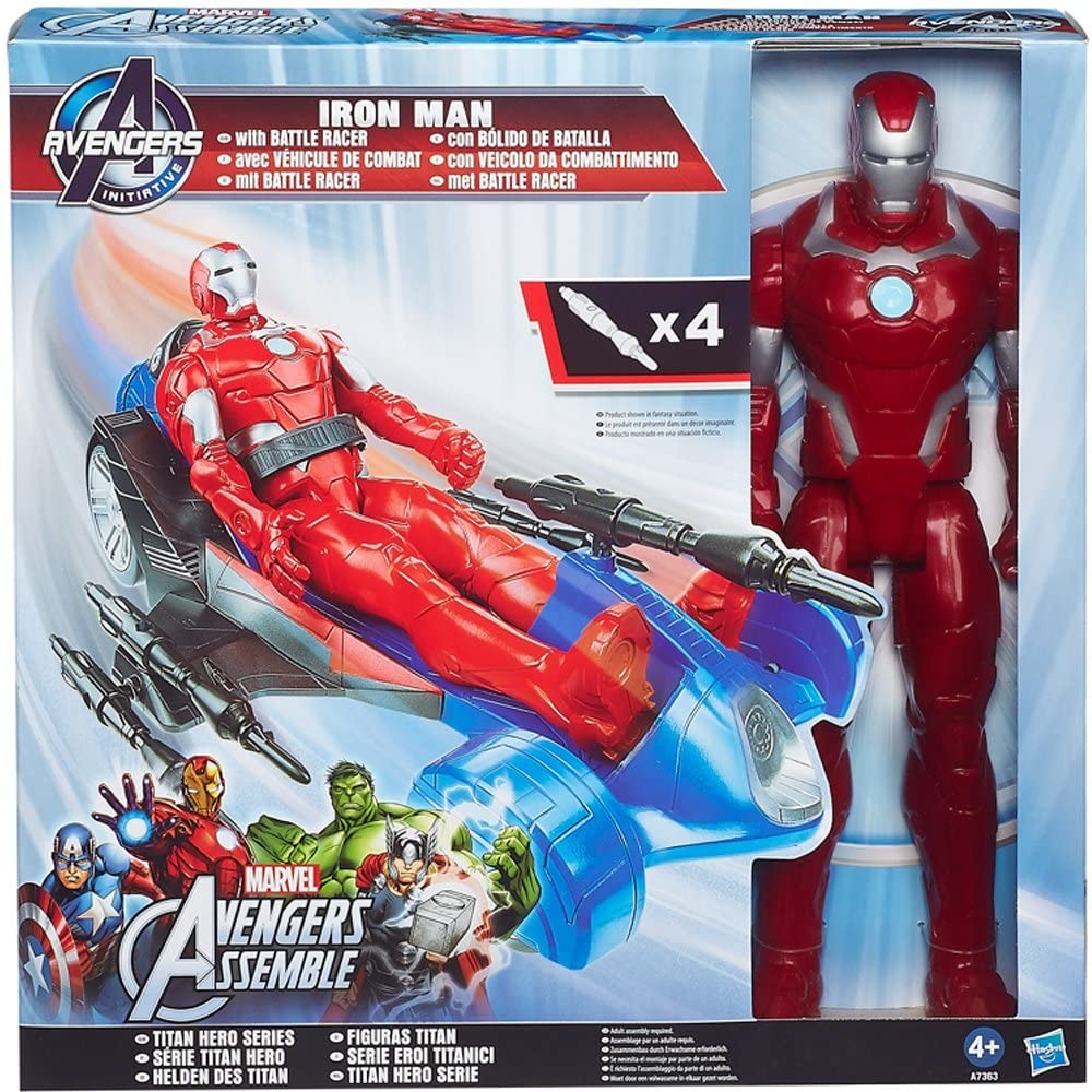 Avengers Iron Man 799434 veicolo e personaggio da 30h cm compatibile Titan Hero