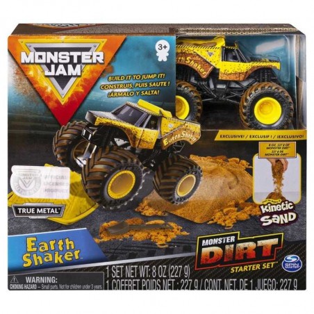 MONSTER JAM DIRT starter set Zombie / Eart Shaker 553688 set con rampa e sabbia