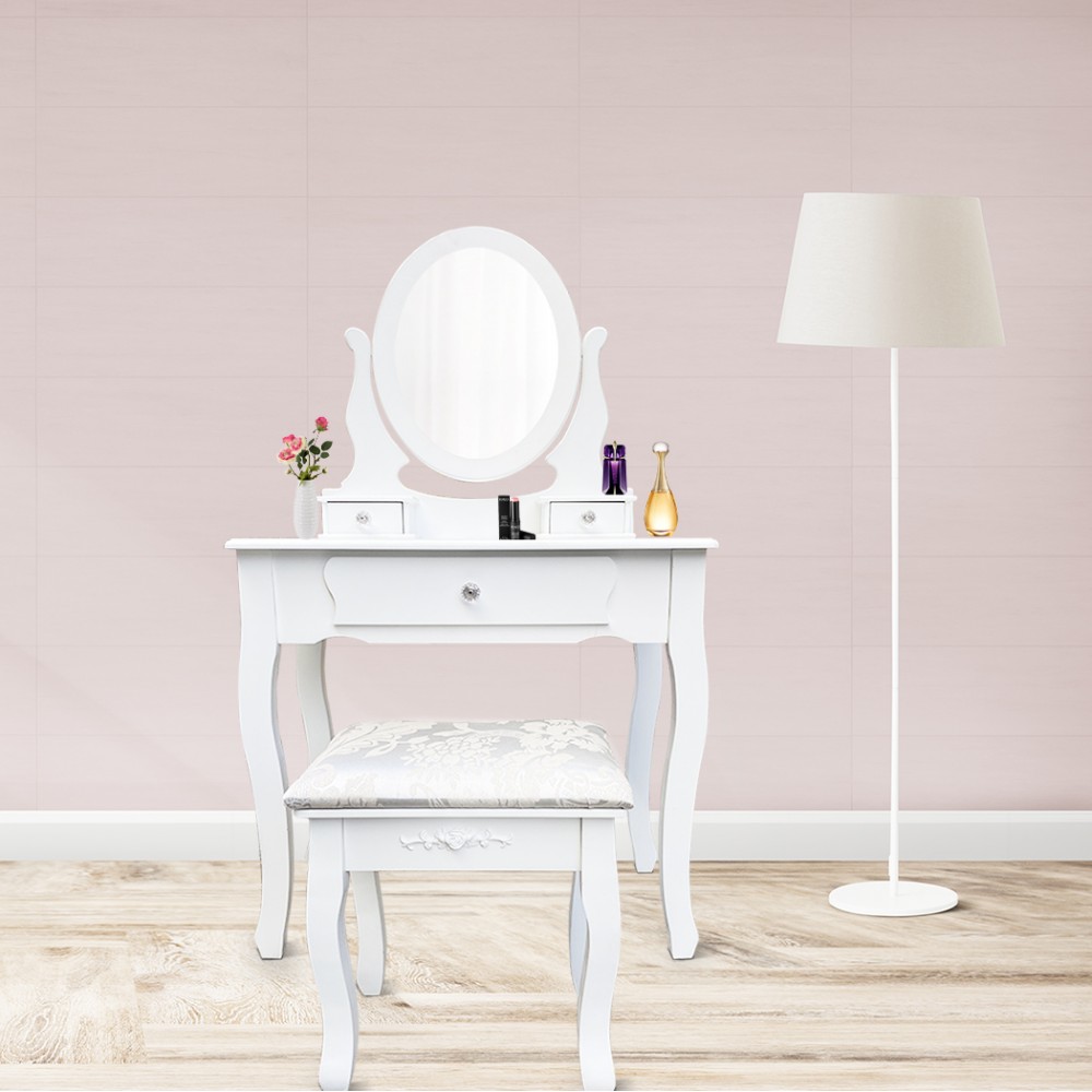 Specchiera consolle 398004 comò con sgabello...