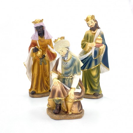 Nativita' per presepe 277948 con 11 personaggi in resina decorazione natalizia