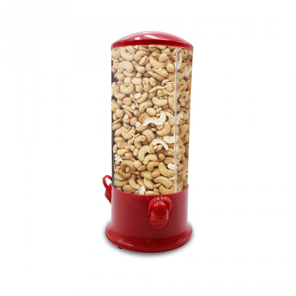 Dispenser per Cereali Corn Flakes Noccioline Dispenser Confetti Distributore di Caramelle 113418 Alpina con Base ruotante a 360° e 3 Scomparti Caramelle Contenitore Cerali Mediawave Store 