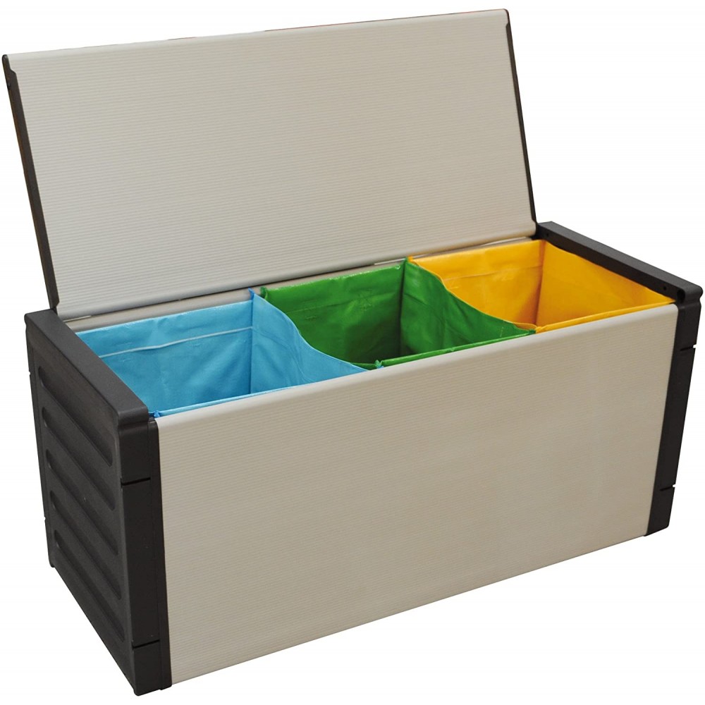 Panca 3 scomparti con borse raccolta...