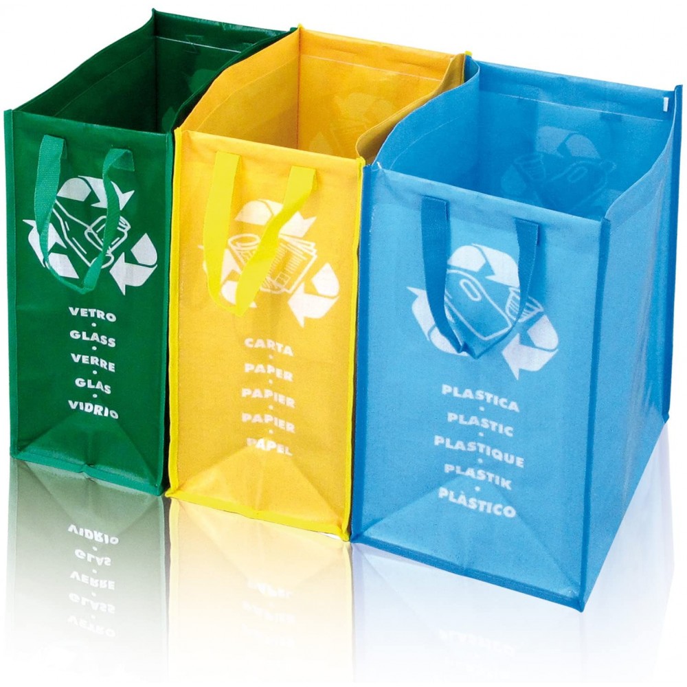 Panca 3 scomparti con borse raccolta...