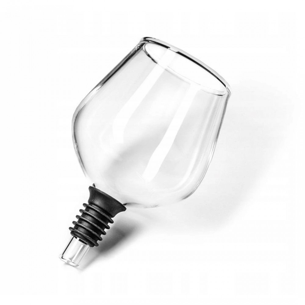 Bicchiere di vetro supporto per bottiglia di...