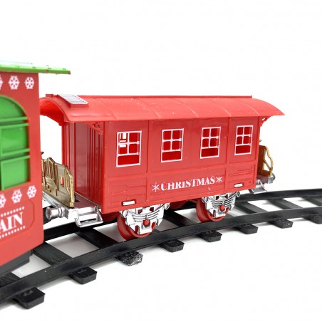 Treno Natalizio e pista 556234 circonferenza di 75 cm con luci e suoni