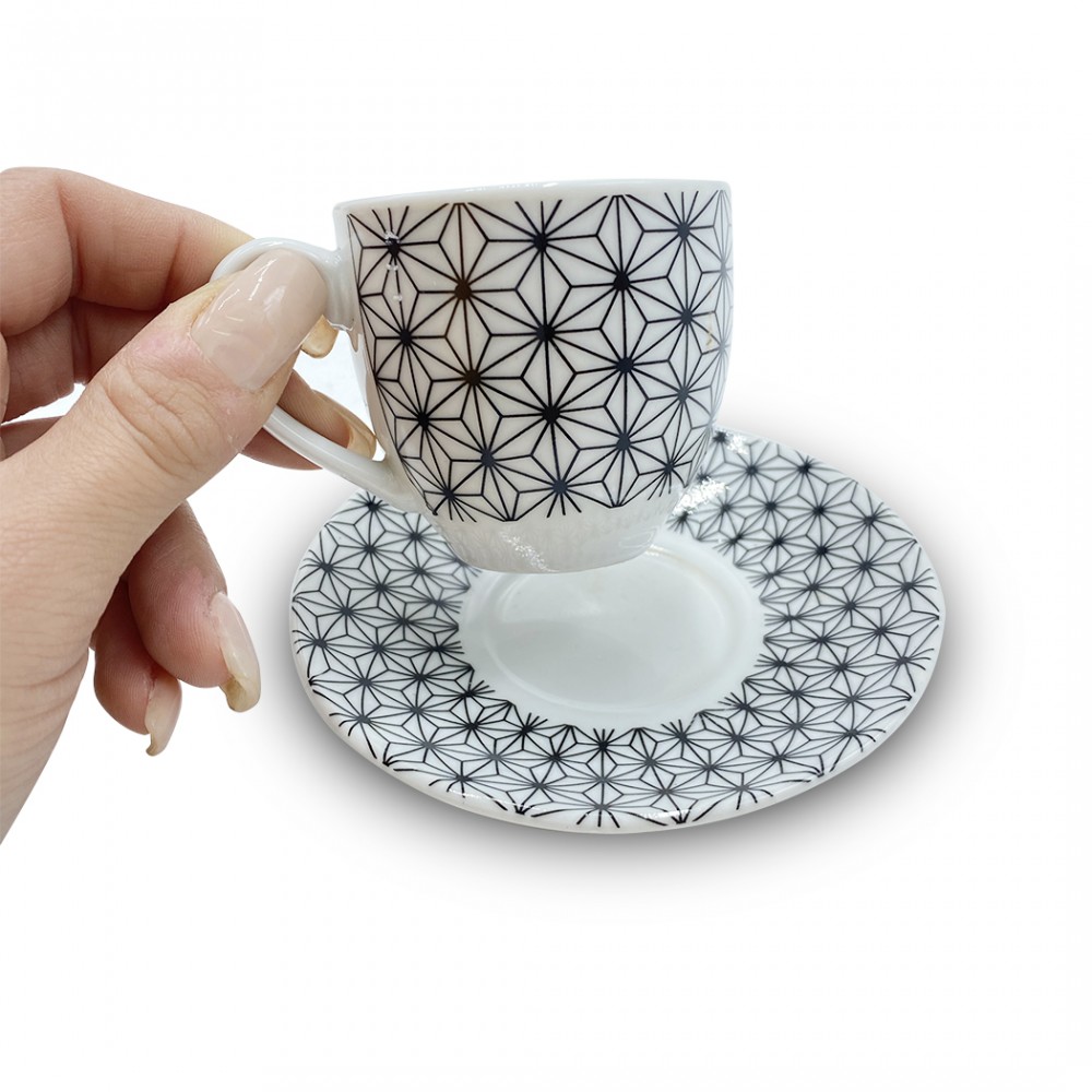 Set 6 tazzine da caffe' con piattino mod. ASTRO...