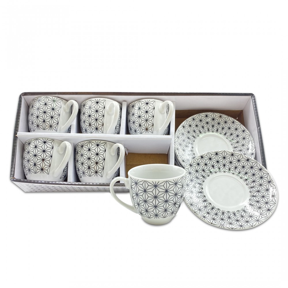 Set 6 tazzine da caffe' con piattino mod. ASTRO...