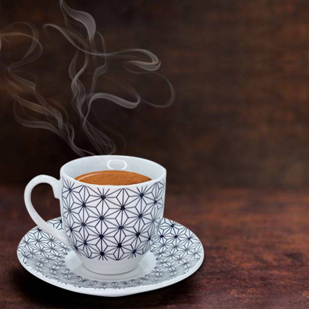 Set 6 tazzine da caffe' con piattino mod. ASTRO...