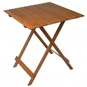 Tavolo pieghevole 80 x 60 cm legno color Noce MAS116...