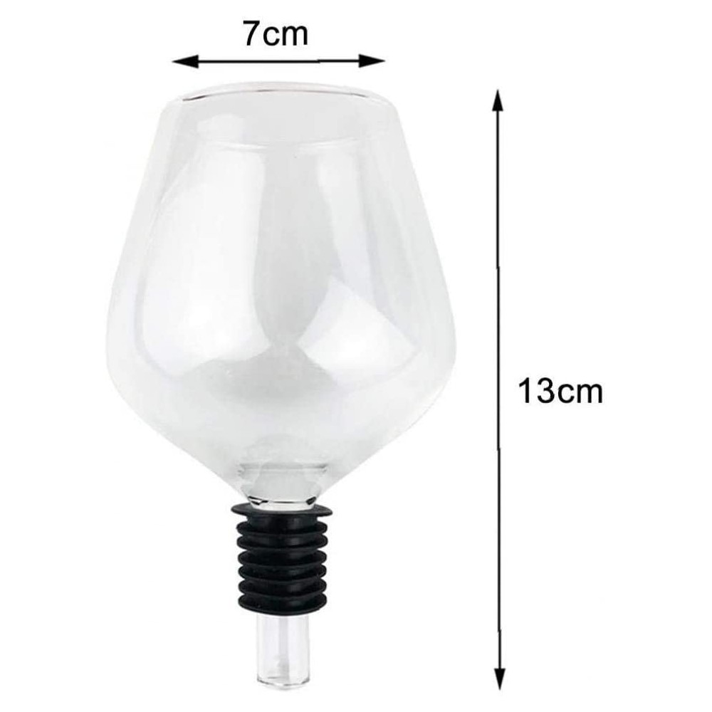 Bicchiere di vetro supporto per bottiglia di...