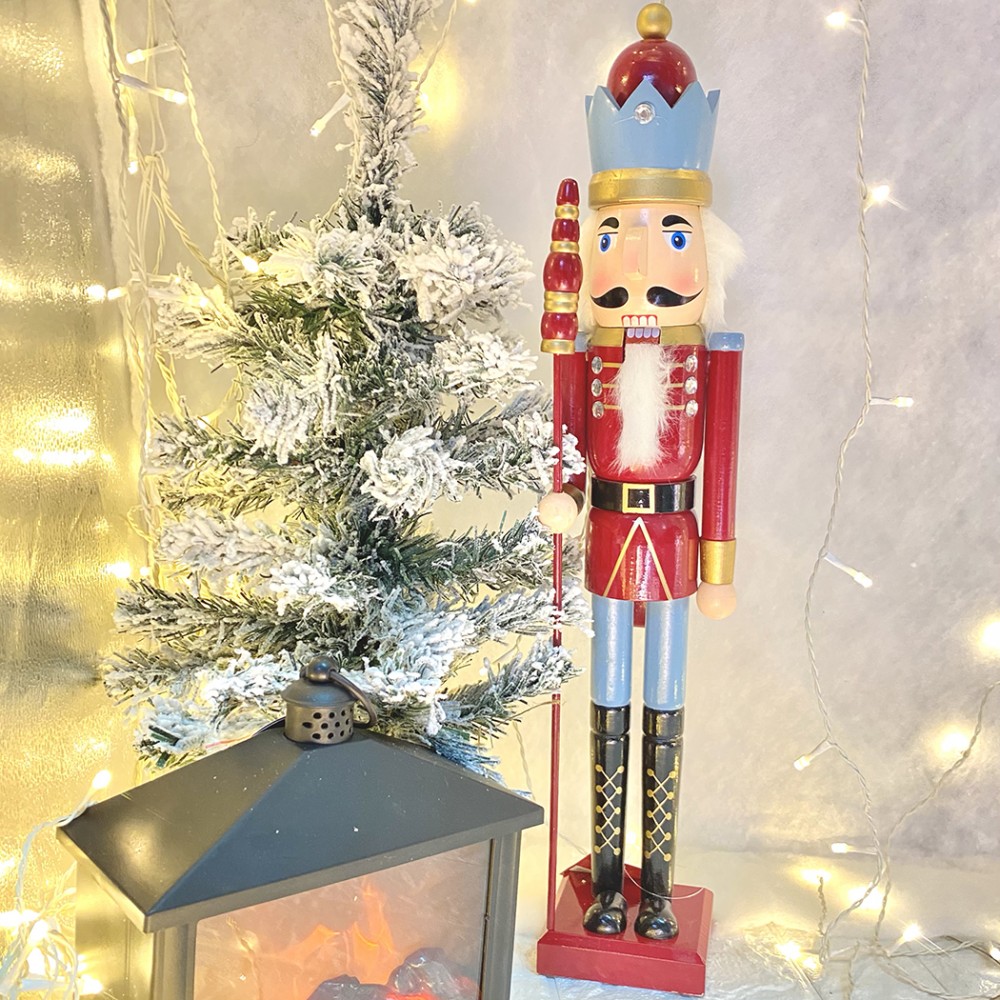 Schiaccianoci 6107113 soldato in legno Rosso da...