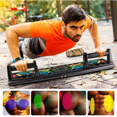 Push up board 210191 tavola pieghevole per allenamento push-up fitness portatile