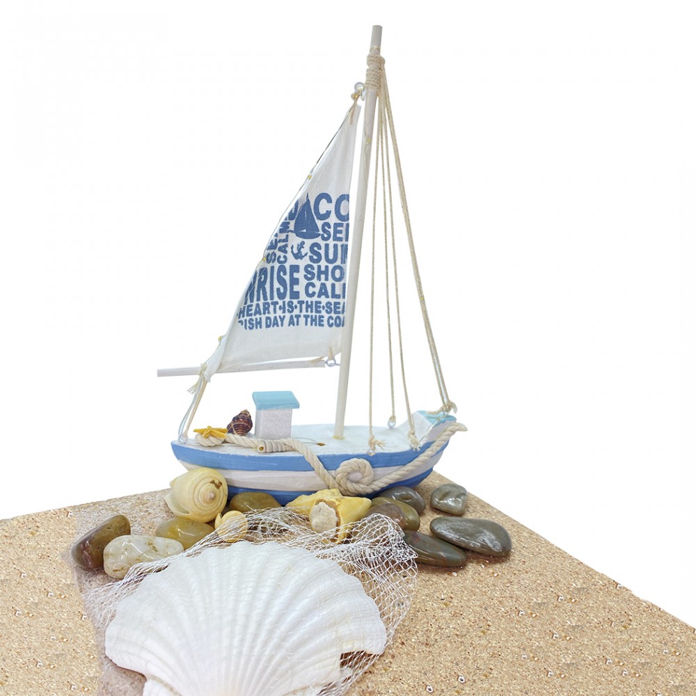 Barchetta a vela in legno 830351 da collezione...