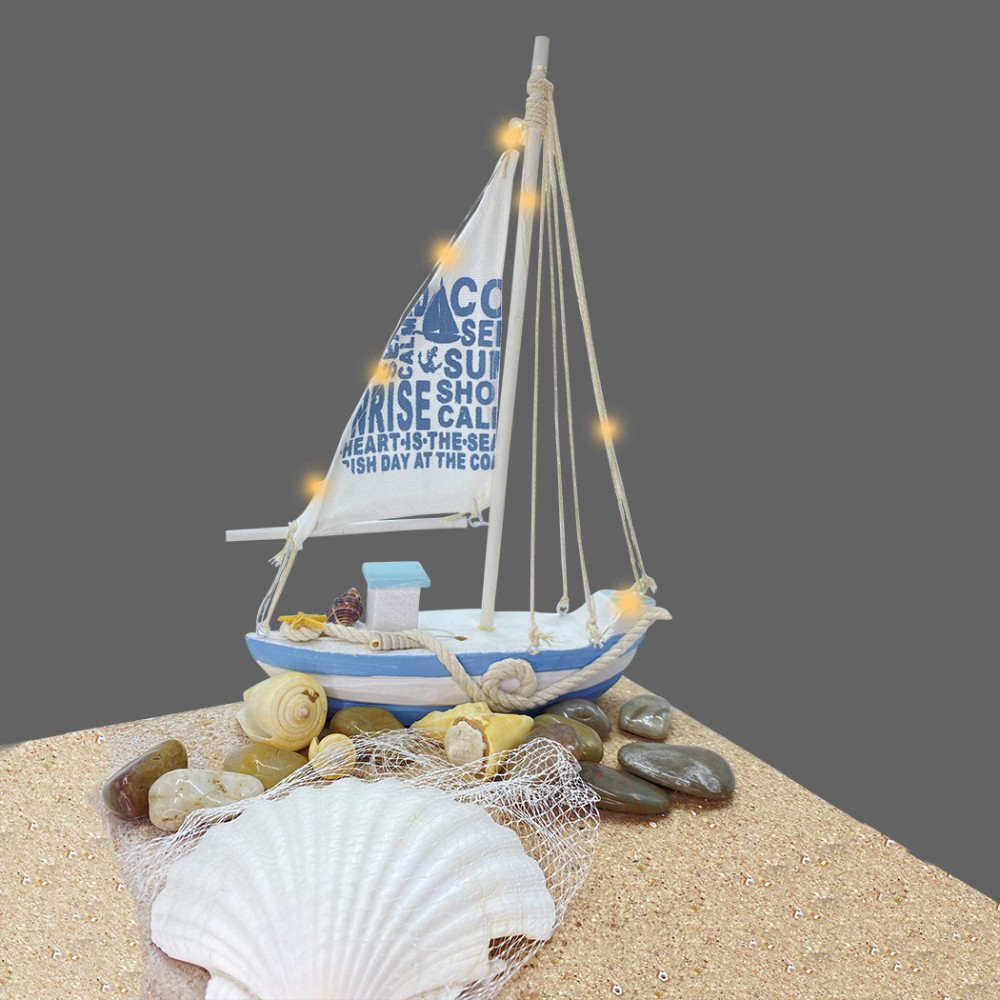 Barchetta a vela in legno 830351 da collezione...