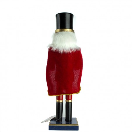 Schiaccianoci 6107140 Soldato In Legno Rosso Da 36 Cm Con Decorazioni E Tamburo