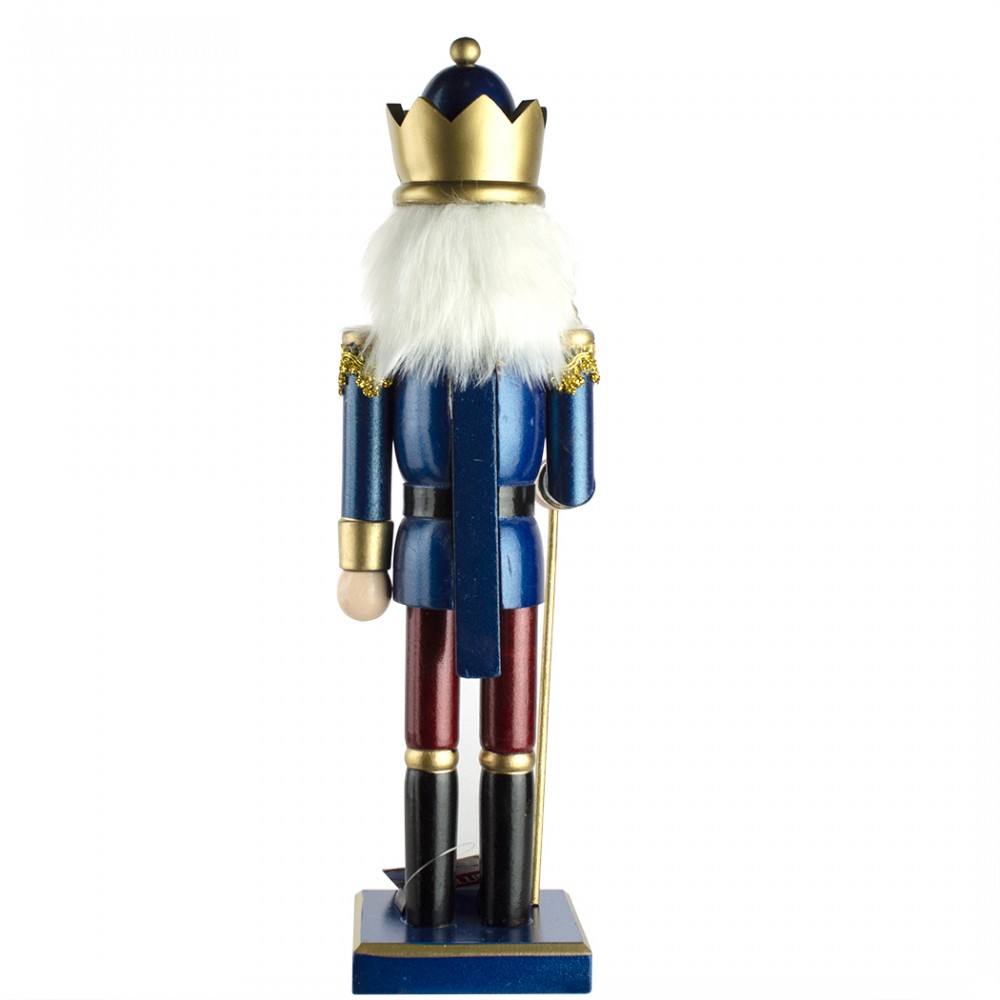 Schiaccianoci 6107089 Soldato In Legno Blu Da...