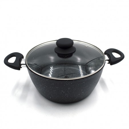 DGBAVARIA batteria 14 pezzi 103665 tegami e casseruole NERA con mestoli