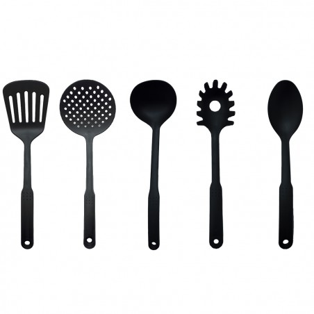 DGBAVARIA batteria 14 pezzi 103665 tegami e casseruole NERA con mestoli