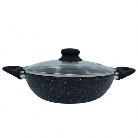 DGBAVARIA batteria 14 pezzi 103665 tegami e casseruole NERA con mestoli