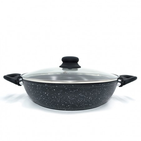 DGBAVARIA batteria 14 pezzi 103665 tegami e casseruole NERA con mestoli