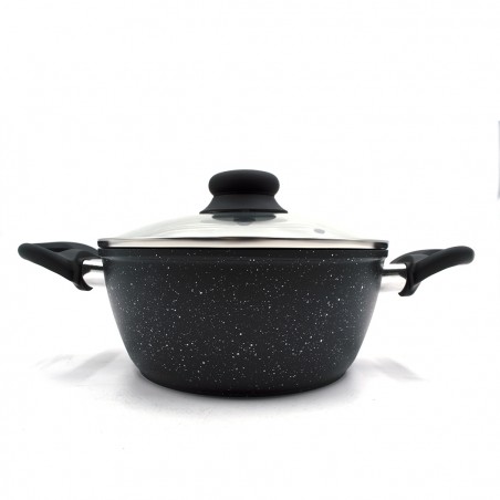 DGBAVARIA batteria 14 pezzi 103665 tegami e casseruole NERA con mestoli