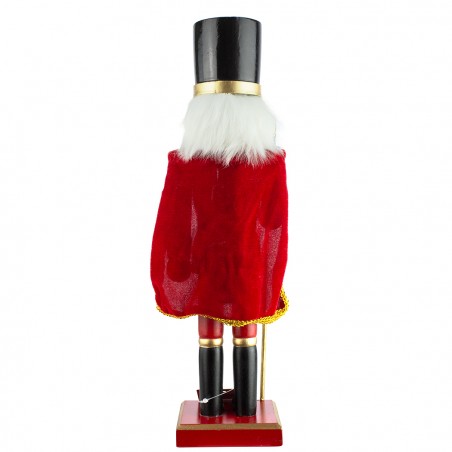 Schiaccianoci 495516 Soldato In Legno Da 36 Cm Con Ascia e Mantello