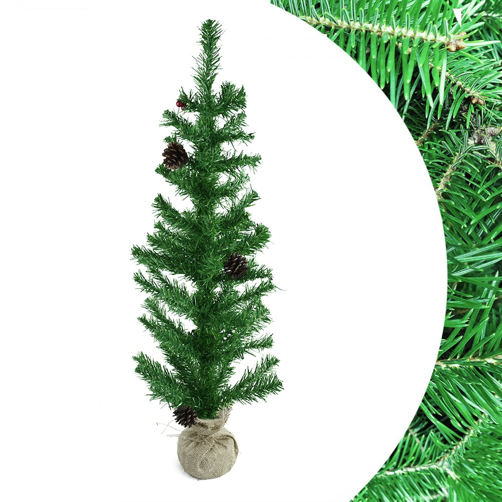 Albero Di Natale 90H Cm 309017 Con base in juta...