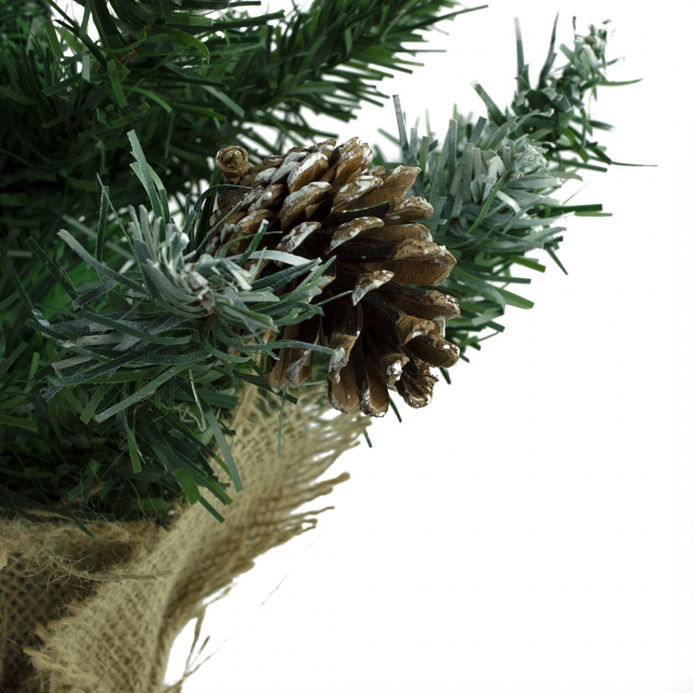 Albero Di Natale 90H Cm 309019 Con pigne e base...