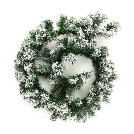 Ghirlanda natalizia 547874 da 200 rami con punte innevate lunga 270 cm