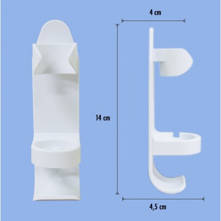 Porta spazzolino elettrico TMX00007 V2 montaggio su parete con adesivo Bianco