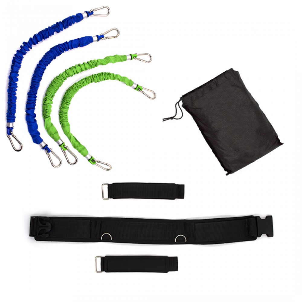 Bande elastiche di resistenza 187486 ganci cintura e borsa JUMP ROPE TRAINER